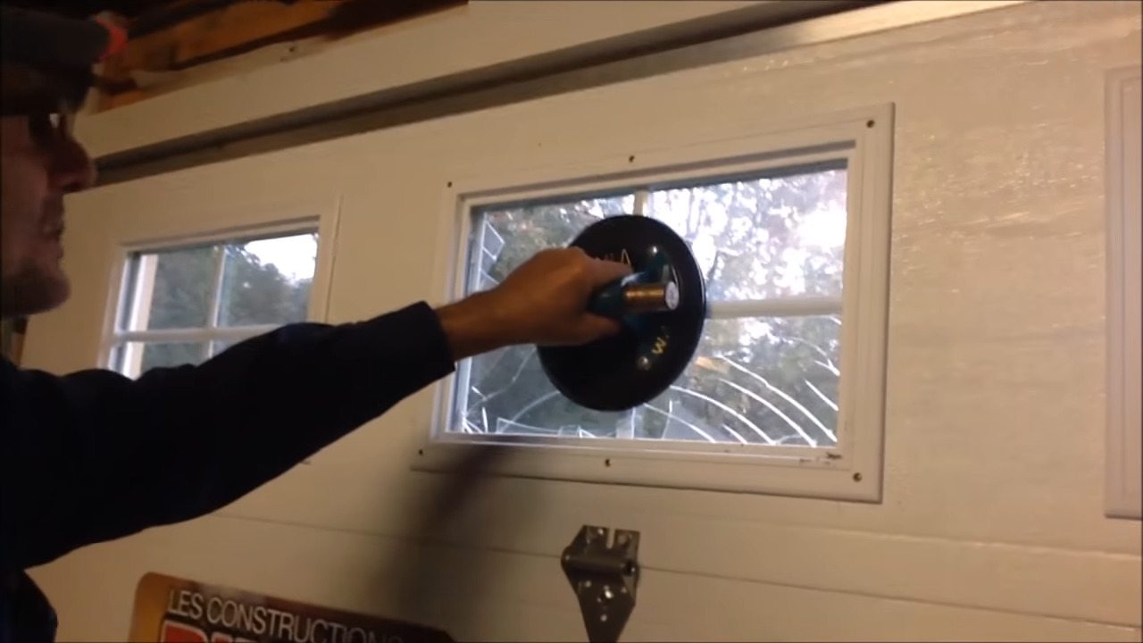 How to change a garage door window