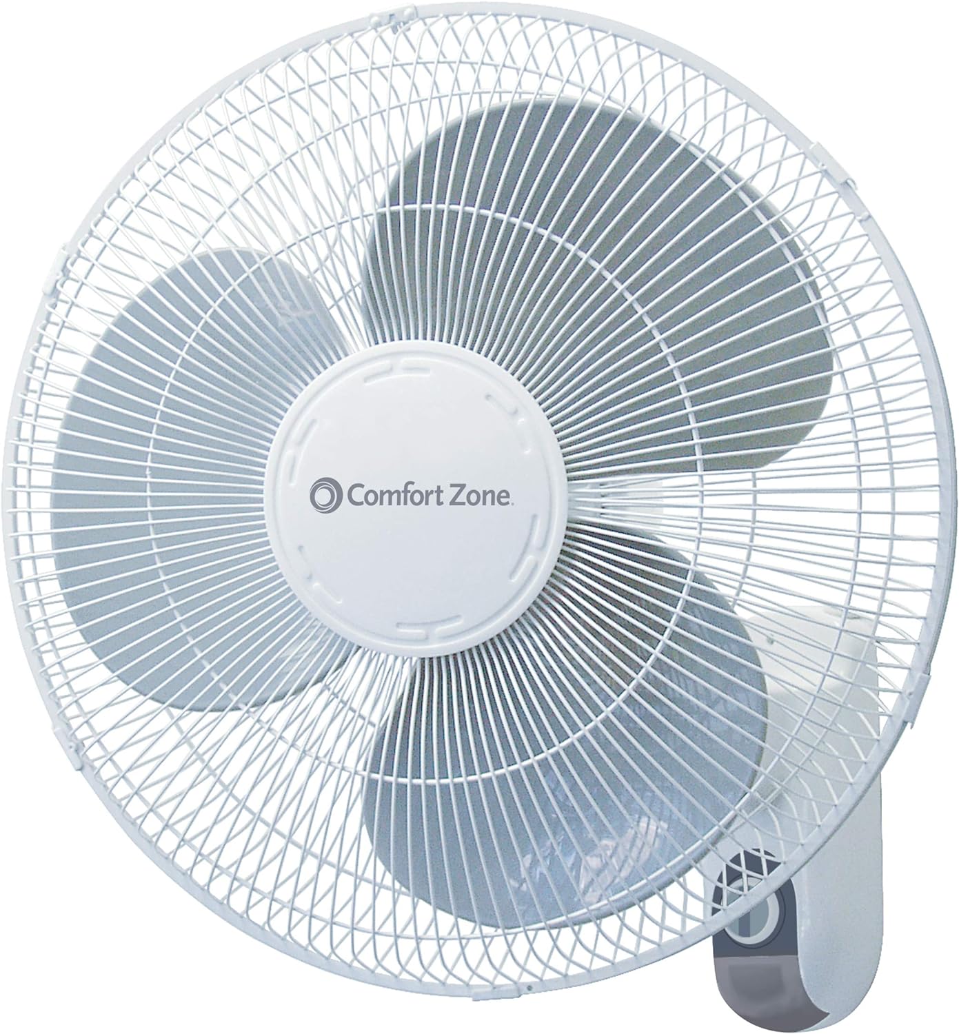 Comfort Zone CZ16W 16 3 Speed Oscillating Wall Mount Fan