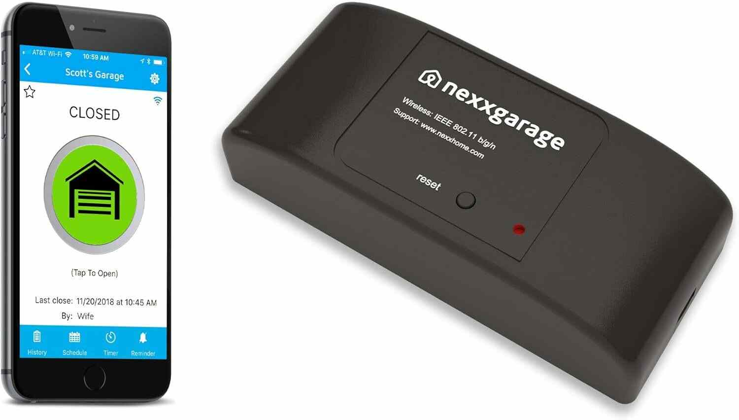 Nexx Garage NXG 100 Wi Fi Smart Garage Door Opener